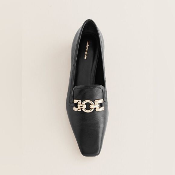 Reformation Tristan Black leather Loafer - Picture 6 of 12